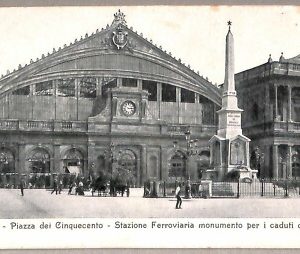 ab0033 - CARTOLINA D'EPOCA -ROMA Città : Piazza dei Cinquecento
