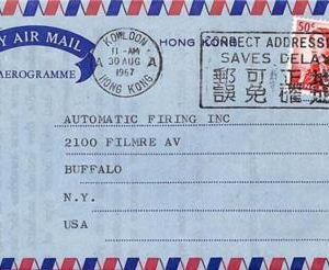 aa6798 - HONG KONG - POSTAL HISTORY - AEROGRAMME from KOWLOON t