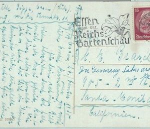 86576 - GERMANY - Postal History - Nice postmark on POSTCARD 1938  FLOWERS