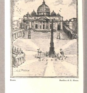 ab0036 - CARTOLINA D'EPOCA -ROMA Città : Basilica di S. Pietro