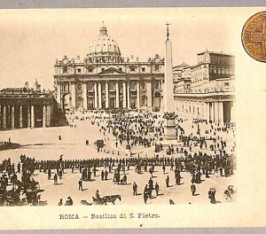 ab0046 - CARTOLINA D'EPOCA -ROMA Città : Basilica di S. Pietro
