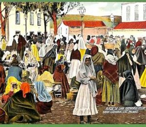 ah1796 - SPAIN - VINTAGE POSTCARD   Postal Antigua - GRAN CANARIAS Ethnic