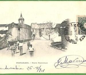 ah1789 - SPAIN - VINTAGE POSTCARD   Postal Antigua - Fontarabie - 1901