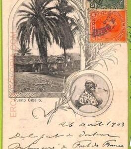 af3031 -  VENEZUELA - VINTAGE POSTCARD - Puerto Cabello - 1903