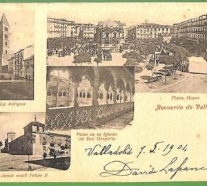 a0513 - SPAIN - VINTAGE POSTCARD   Postal Antigua - Valladolid