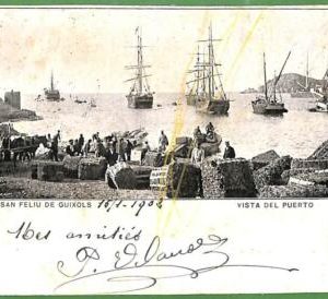 ah1762 - SPAIN - VINTAGE POSTCARD   Postal Antigua - Sant Feliu de Guíxols -1902