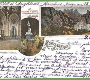 ah1766 - SPAIN - VINTAGE POSTCARD   Postal Antigua - Montserrat