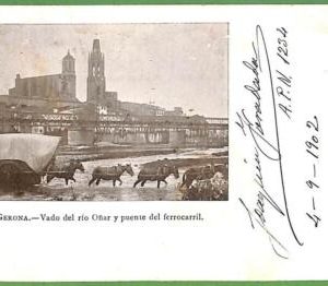ah1772 - SPAIN - VINTAGE POSTCARD   Postal Antigua - Gerona - 1902