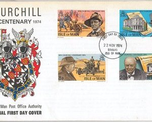 66415 - ISLE of MAN - POSTAL HISTORY - FDC COVER 1974 - CHURCHILL