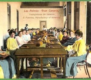a0509 - SPAIN - VINTAGE POSTCARD   Postal Antigua - Las Palmas TOBACCO MANUFACT