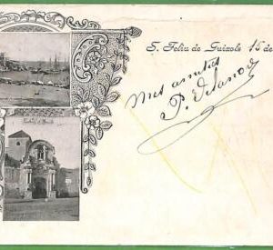 ah1760 - SPAIN - VINTAGE POSTCARD   Postal Antigua - Sant Feliu de Guixols 1902