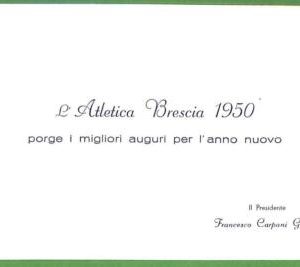 ah2658 -  ITALY - VINTAGE CARD  - Athletics ATLETICA BRESCIA 1950  SPORT