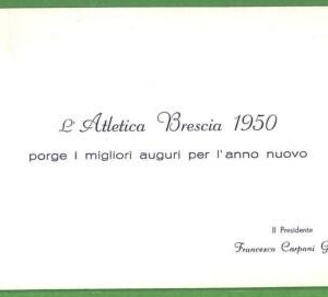 ah2657 - ITALY - VINTAGE CARD  - Athletics ATLETICA BRESCIA 1950  SPORT
