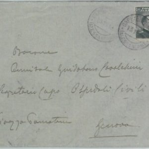 80414 - REGNO - STORIA POSTALE : BUSTA da CAPRIATA d'ORBA Alessandria 1913