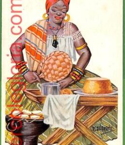 ah2130 - BRAZIL  - VINTAGE POSTCARD Postal Antigua - ETHNIC Music