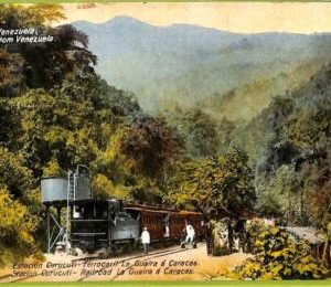 af3009 -  VENEZUELA - VINTAGE POSTCARD - Railroad La Guaira a Caracas -1913