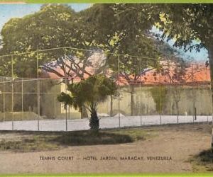 af3016 -  VENEZUELA - VINTAGE POSTCARD - Maracay - Hotel Jardin - Tennis Court