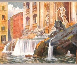 ab0055 - CARTOLINA D'EPOCA -ROMA Città : Fontana di Trevi