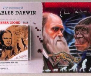 A4726 - SIERRA LEONE - ERROR MIPERF Souvenir s: 2019 Charles Darwin,...