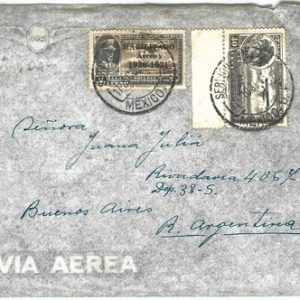 69301 - MEXICO - POSTAL HISTORY -  Habilitado on COVER  to ARGENTINA 1931