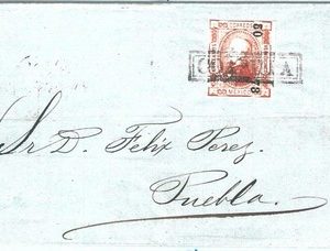69298 - MEXICO - POSTAL HISTORY -  Yvt 51 on  COVER  from COAPILLA 1879