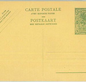 74659 - Congo Belga Belge - HISTORIA POSTAL - DOBLE Entero Tarjeta H&G 74