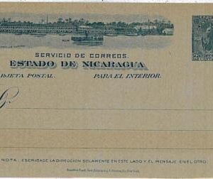 15336 - NICARAGUA - POSTAL HISTORY - STATIONERY CARD - BOATS