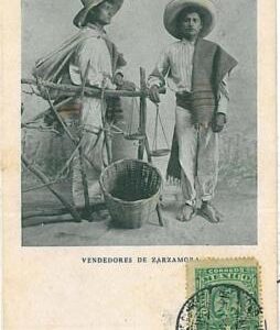 24355 - MEXICO - VINTAGE POSTCARD - ETHNIC POSTCARD : STREET VENDORS