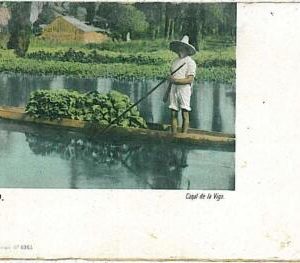 24360 -  MEXICO - VINTAGE POSTCARD  - CANAL DE VIGA: CANOE