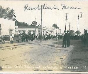 24387-MEXICO-VINTAGE POSTCARD-MEXICO City:REAL PHOTO ARTILLERIA GENERAL BLANQUET