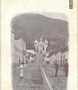 24453 - MEXICO  - VINTAGE POSTCARD- CALLE DE CALVARIO, FERNANCINGO