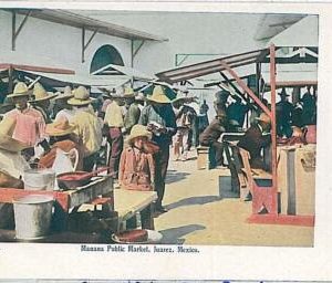 24547 - MEXICO - VINTAGE POSTCARD- CIUDAD JUAREZ: MARKET