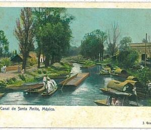 24590 -  MEXICO - VINTAGE POSTCARD- CANAL de Santa Anita