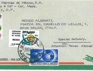 26772 - MEXICO - POSTAL HISTORY - AIRMAIL COVER Football TUBERCULOSIS 1977