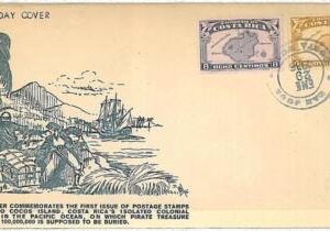 25515 - COSTA RICA - POSTAL HISTORY - FDC COVER 1935 : MAPS