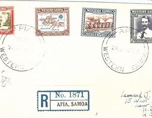 72416 - WESTERN SAMOA - POSTAL HISTORY - REGISTERED  CARD  1939