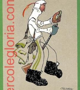 ah2693 - VINTAGE Illustrated POSTCARD  - SHOOTING Martiny