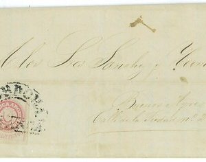 BK1760 - ARGENTINA - POSTAL HISTORY - Jalil # 10 on Cover from CORDOBA 1864