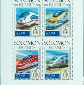 M1366 - ISLAS SALOMÓN - ERROR, 2013 HOJA MISSPERF: Tren de velocidad europeo