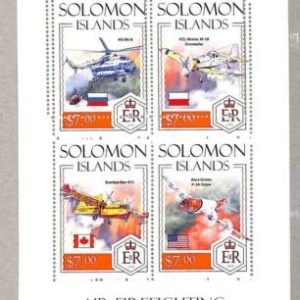 A4906 - SALOMONEN - FEHLER MISPERF: 2014, Feuer, Flugzeuge, Hubschrauber,...