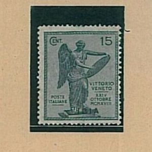 36265 Varietà  - LIBIA : Sassone 36h - Errore Sovrastampa : "L" albino - Nuovo *