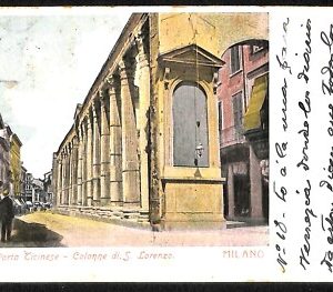 ab1970 - CARTOLINA D'EPOCA - MILANO Città : Colonne di S. Lorenzo