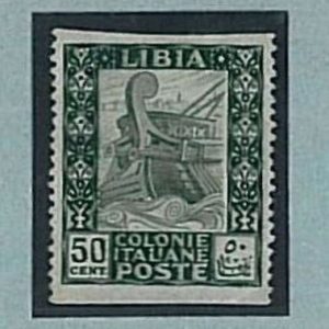 36268  Varietà ITALIA - LIBIA :  51m - Non dentellato orizzontalmente  - Nuovo *