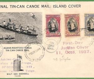 ZA1500 - TOGA - POSTAL HISTORY -  FDC Cover 11.10.1937  via TIN CAN MAIL Royalty