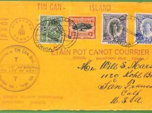 ZA1502 - TOGA - POSTAL HISTORY - OVERSIZED Cover 1935 - TIN CAN MAIL