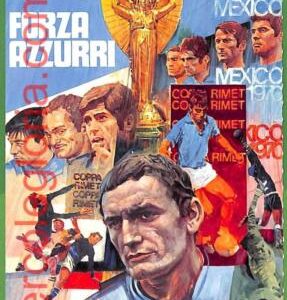 ah2697 -  ITALY - VINTAGE POSTCARD - "Forza Azzuri" - Football MEXICO 1970