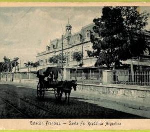 af0878 - ARGENTINA - Vintage Postcard - Santa Fe - Estacion Francesa