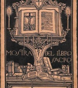 Lib449 - CARTOLINA d'Epoca  Illustrata - MOSTRA del LIBRO SACRO Moroni AM