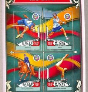 A2355 - NIGER - ERROR - Hoja de sellos MISPERF 2016 Los Juegos Olímpicos -...