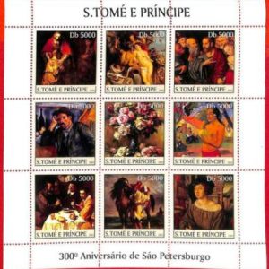 A3439 - SAO TOME & PRINCIPE ERROR MISSPERF: 2003, San Petersburgo, Arte,...